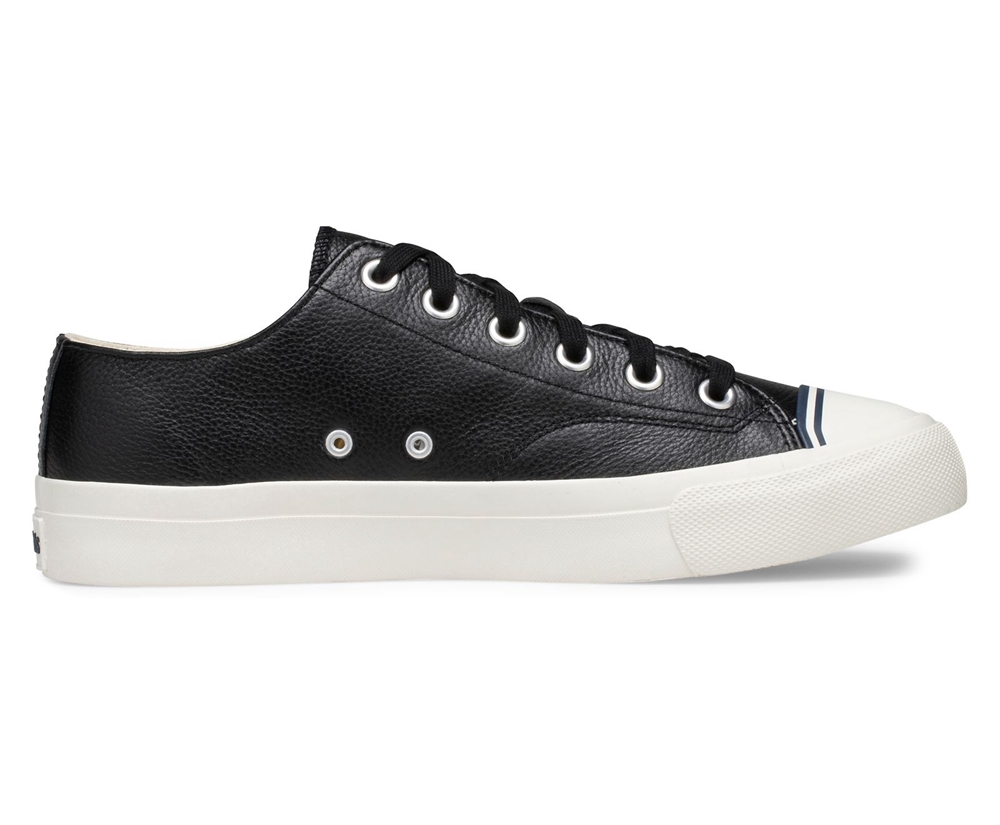 Πανινα Παπουτσια Γυναικεια - Keds Royal Lo Classic Δερματινα - Μαυρα - DWLKX8659